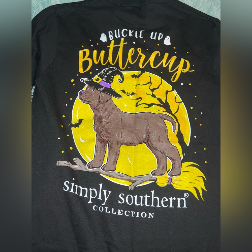 BNWT Halloween puppy simply southern loving sleeve top